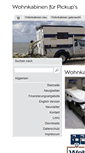 Mobile Screenshot of pickupcamper.de