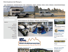 Tablet Screenshot of pickupcamper.de